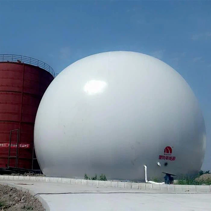 Dual Membrane Gas Domes For Biogas Storage