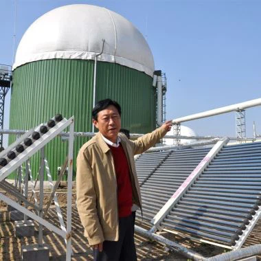 Tanques de armazenamento de biogás de membrana dupla no digestor
